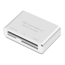 Для телефона MacBook портативный супер скорость CF TF Многофункциональный 3 в 1 считыватель карт легкий USB 3,0 type C