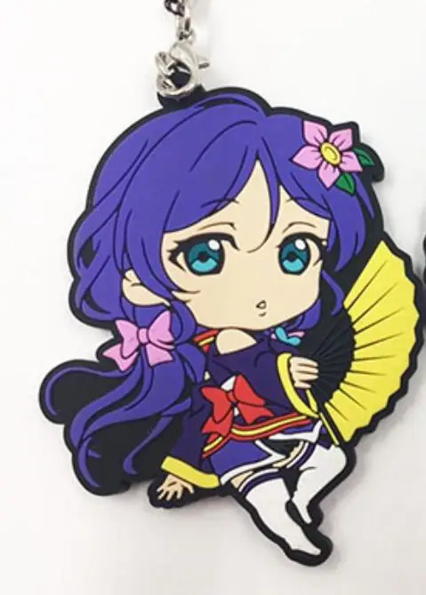 1 Love Live Kotori аниме брелок Нико Рин Уми Маки Чика Рико Йоши куникида Канан резиновый ремешок/телефон шарм G00889 - Цвет: 1