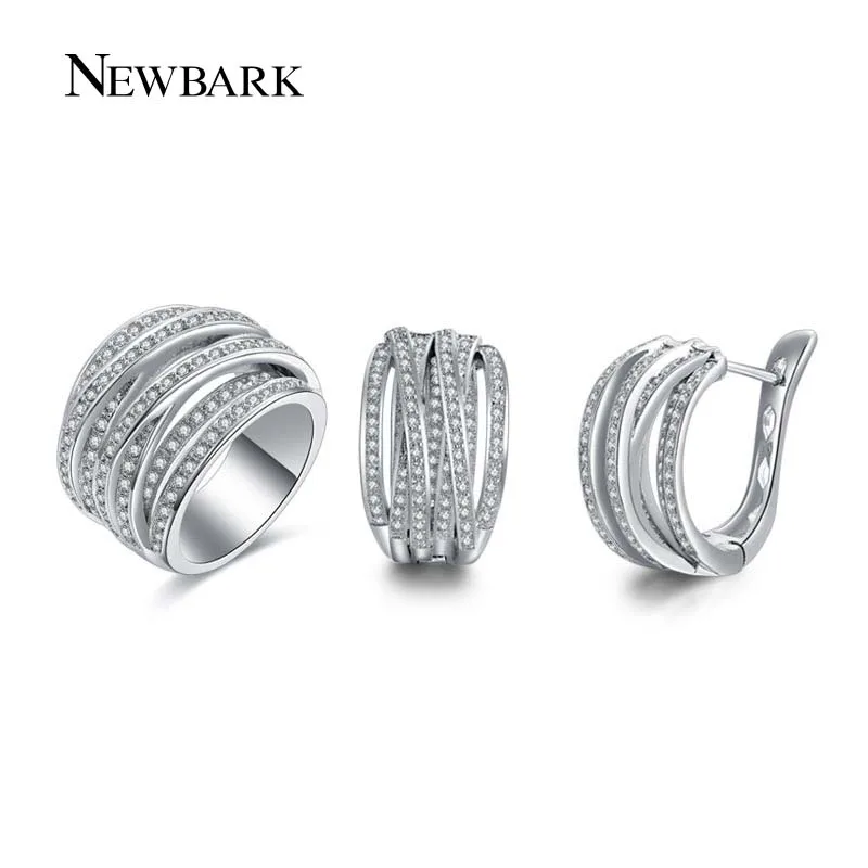 NEWBARK новая горячая распродажа Модные Ювелирные наборы для женщин 1 шт. серебряное