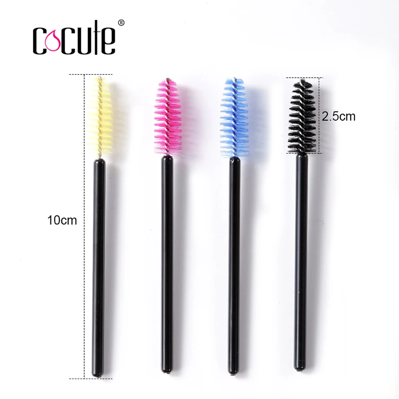 Одноразовые Косметические палочки для туши ресниц 4 цвета 50 цветов|disposable eyelash