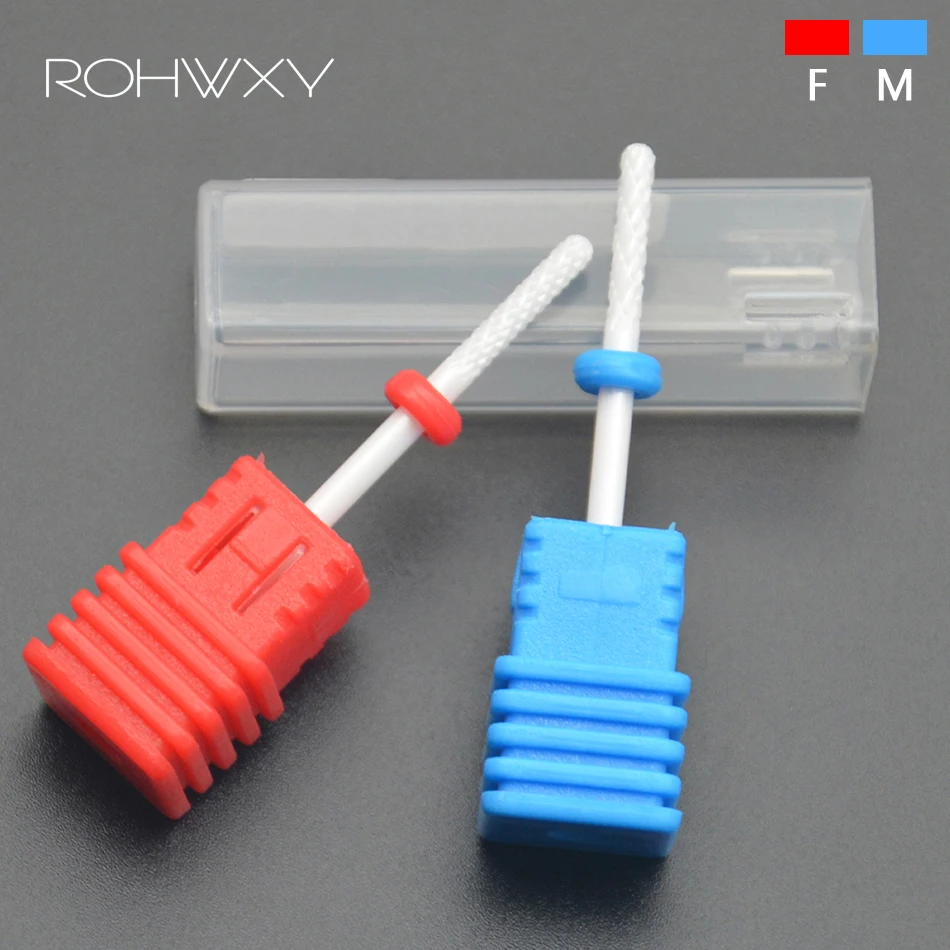 ROHWXY Электрический пилочки для ногтей сверло фреза маникюра керамическая