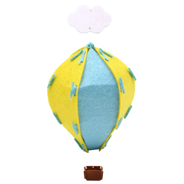 Yellow Blue 1 Набор, сделай сам, цветной нетканый воздушный шар, фонарь, гирлянда для дома, свадьбы, дня рождения, вечеринки, декор для детской комнаты, подвесные принадлежности - Цвет: Yellow Blue