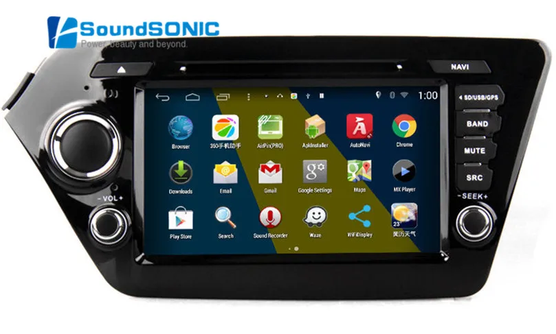 Android 4.4.4 для Kia Rio K2 2011 2012 2013 2014 2015 Авто Радио Стерео DVD gps навигация Мультимедийная