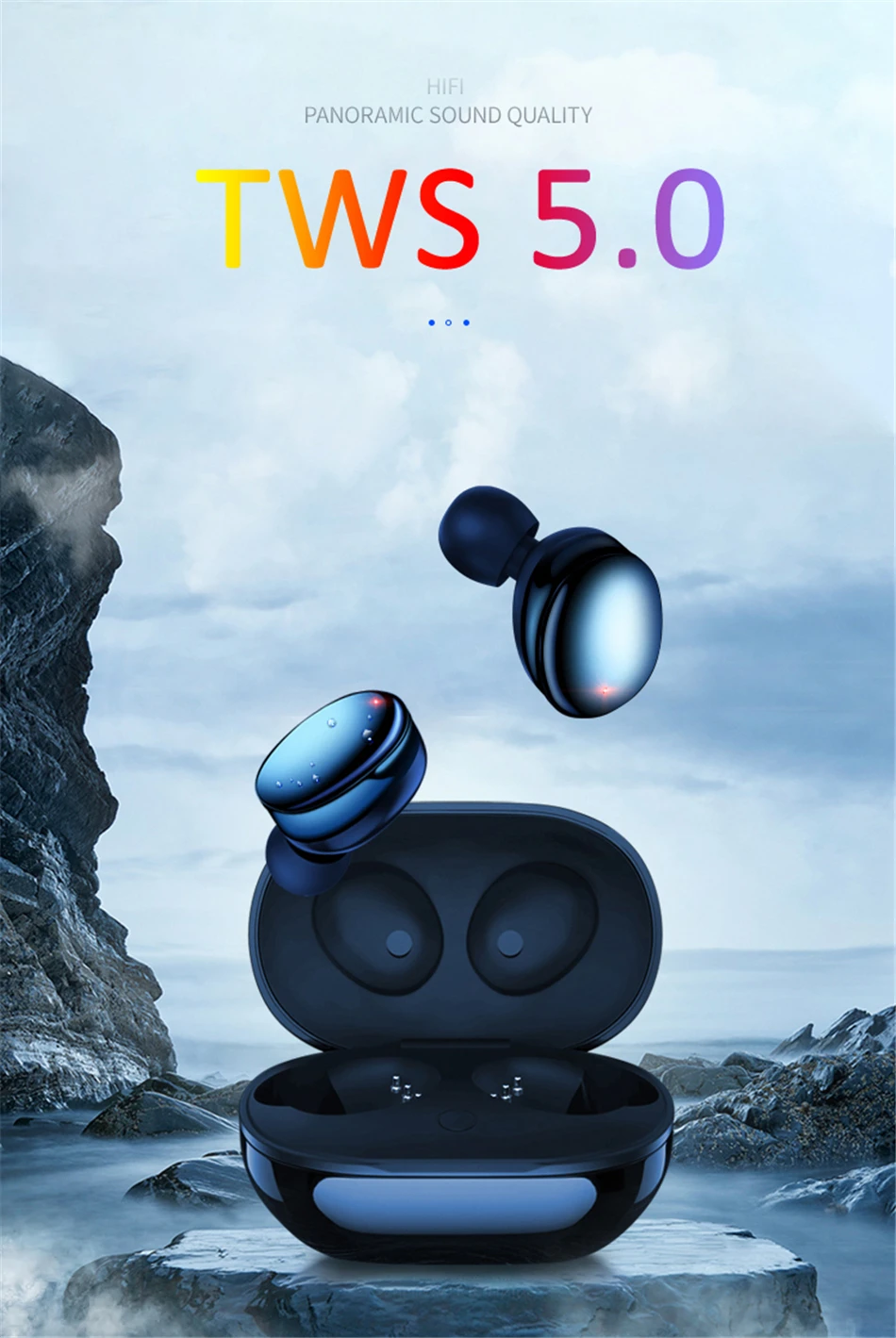 TWS 5,0 Bluetooth беспроводные наушники настоящие беспроводные наушники-вкладыши стерео с микрофоном бинауральные звонки гарнитура YZ255