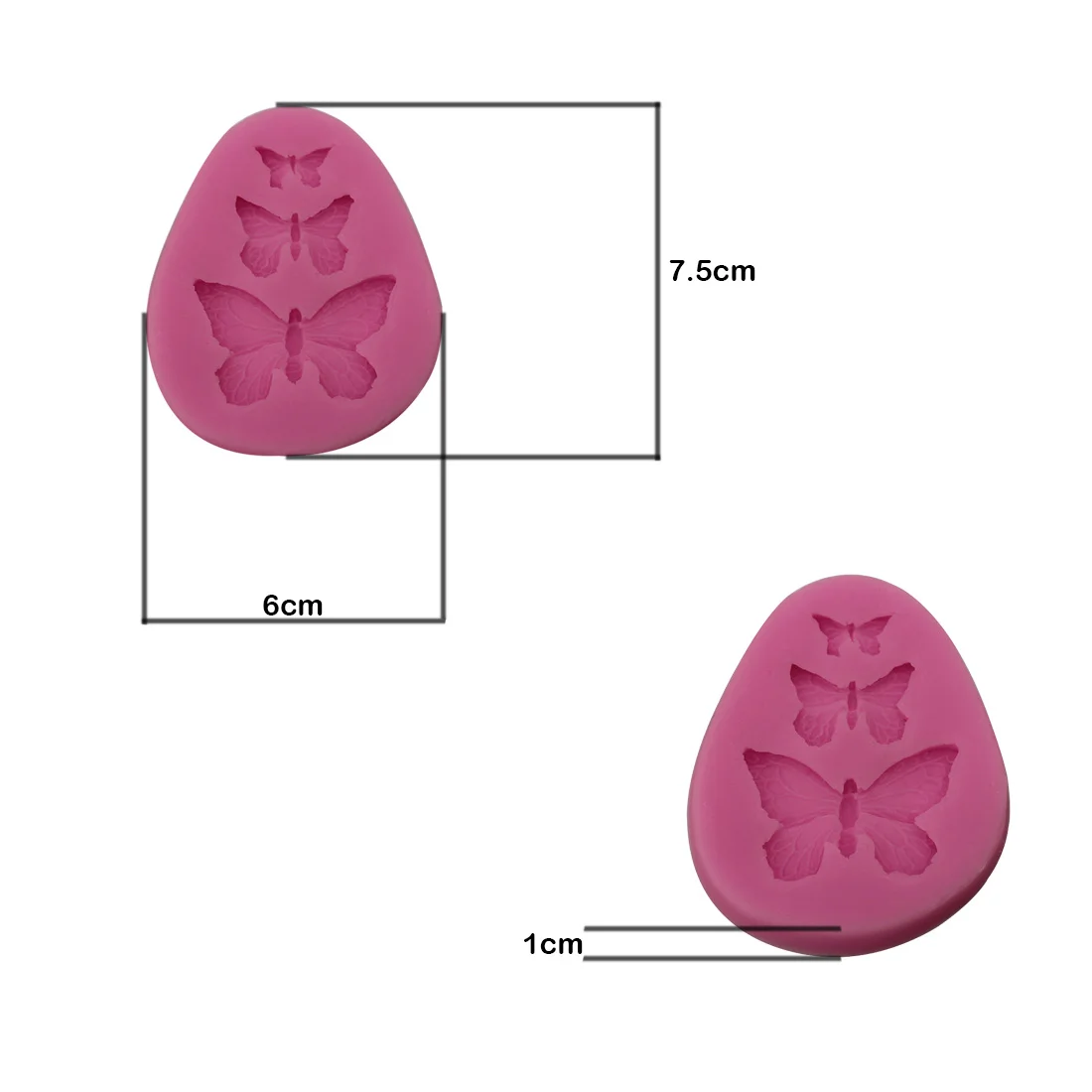Новинка 2015 силиконовая форма для торта с 3d бабочками DIY|craft molds|butterfly cuttermolde |