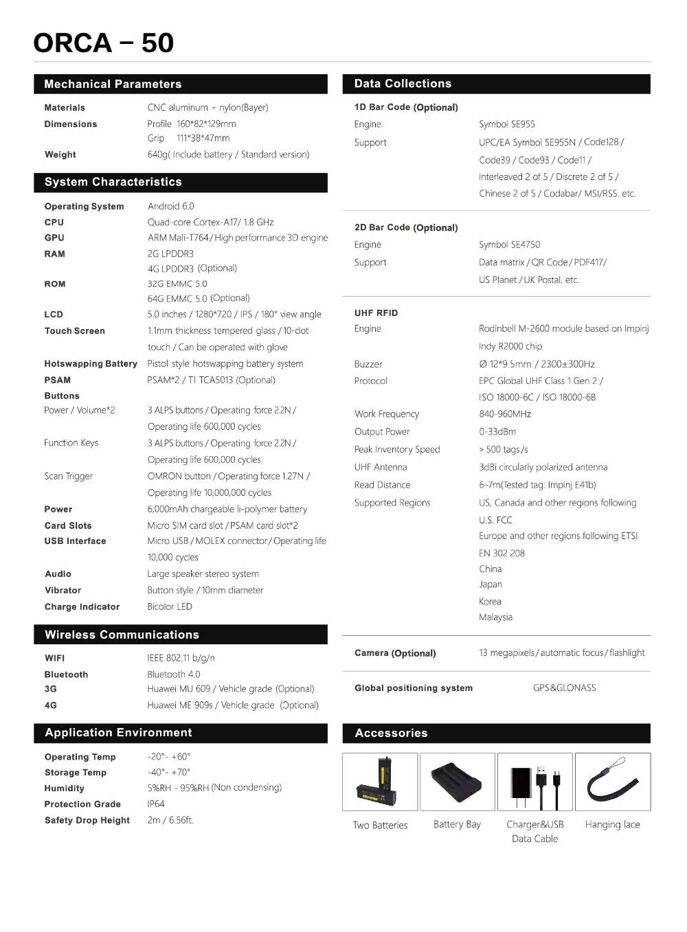 3~ 8 м длинный диапазон ISO18000-6c Bluetooth/WiFi/1d штрих-кодов windows uhf rfid ручной считыватель