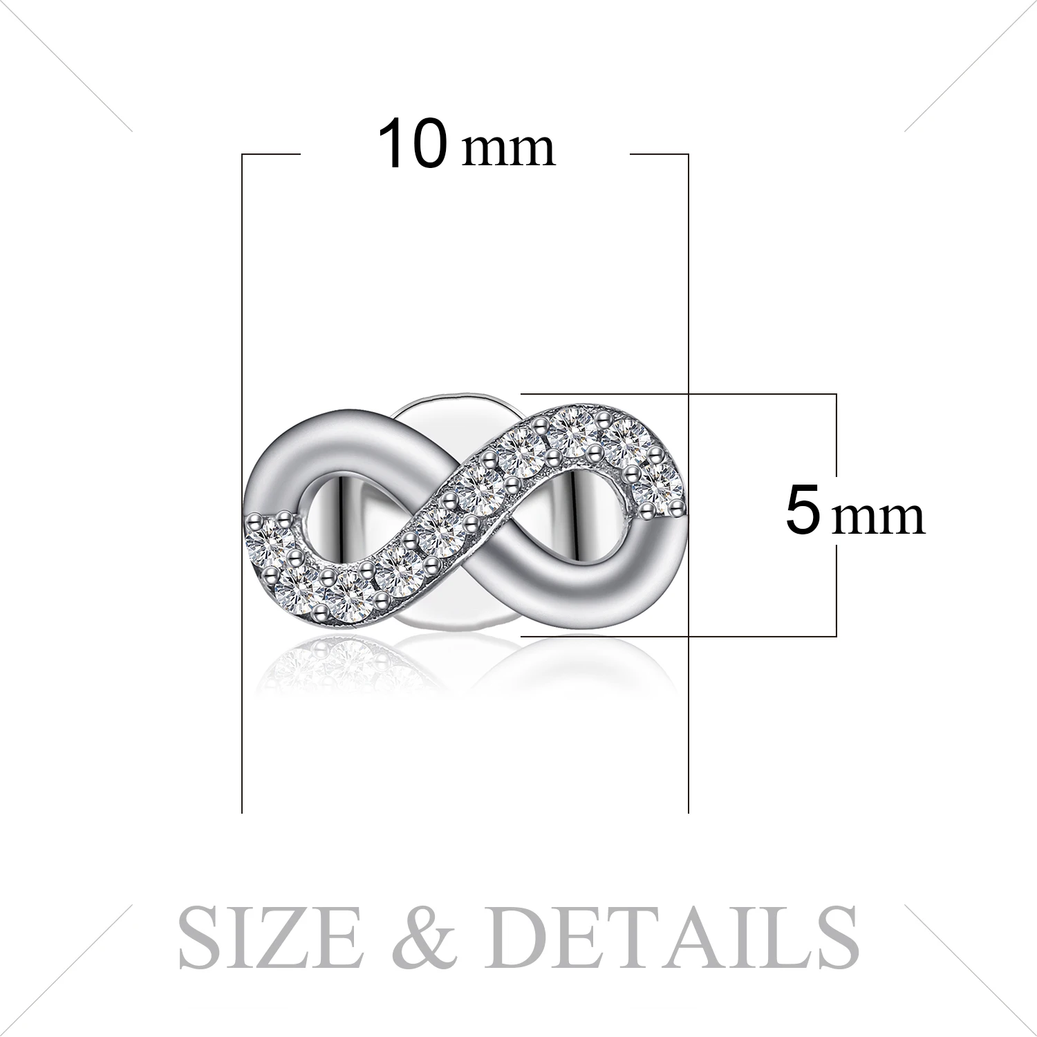 Jewelrypalace 925 стерлингового серебра Infinite Для женщин серьги 2018 Мода для best ювелирные