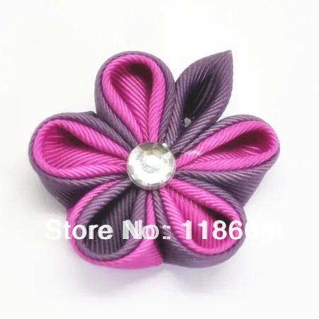 Горячая Распродажа 60 шт./лот (каждый стиль) Новый дизайн модный цветок Kanzashi