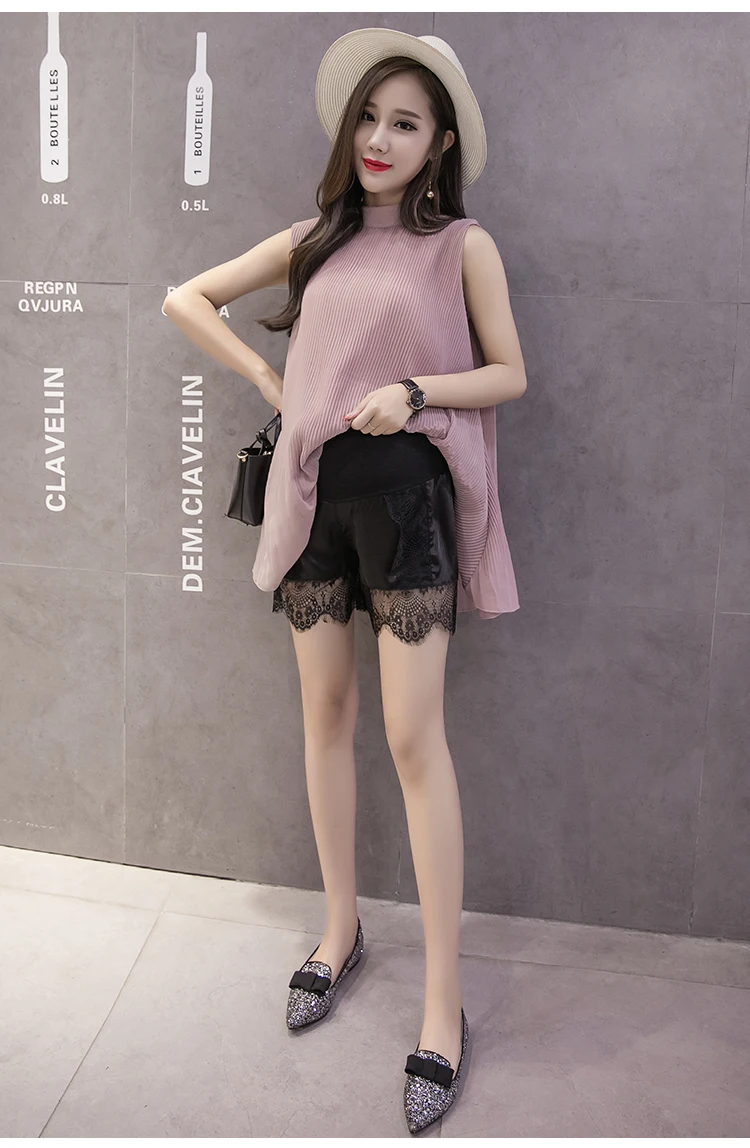 Одежда для беременных 2019 летняя одежда Для женщин шифоновый топ без рукавов с