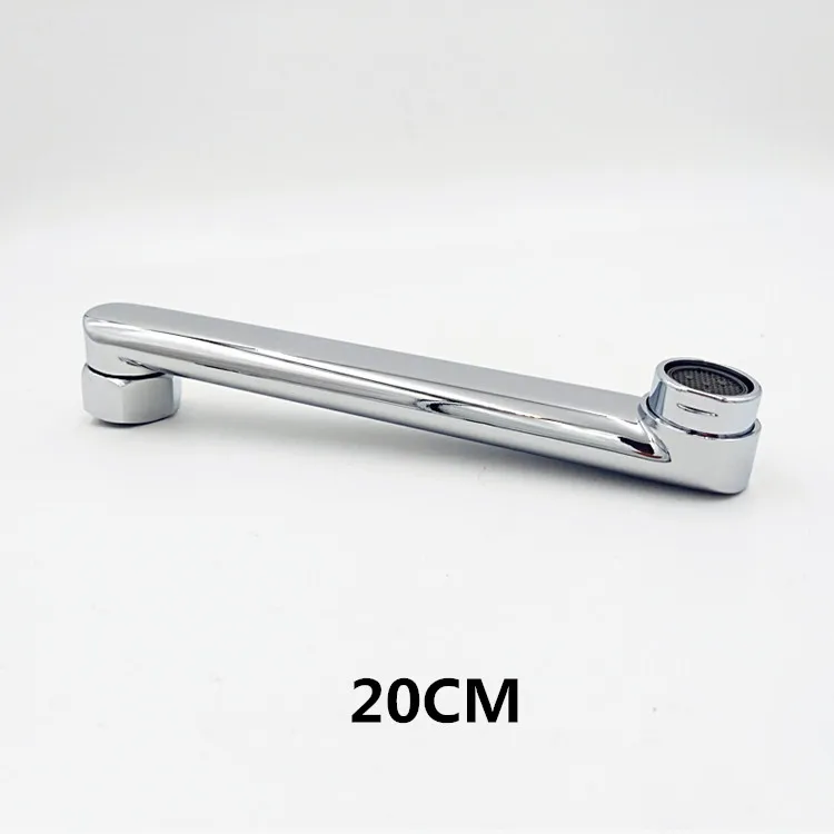 20cm Кран с длинным носиком, душевой кран Cocina Torneira, поворотная насадка, краны, кухонные аксессуары из нержавеющей стали, 360 Поворот - Цвет: 20cm