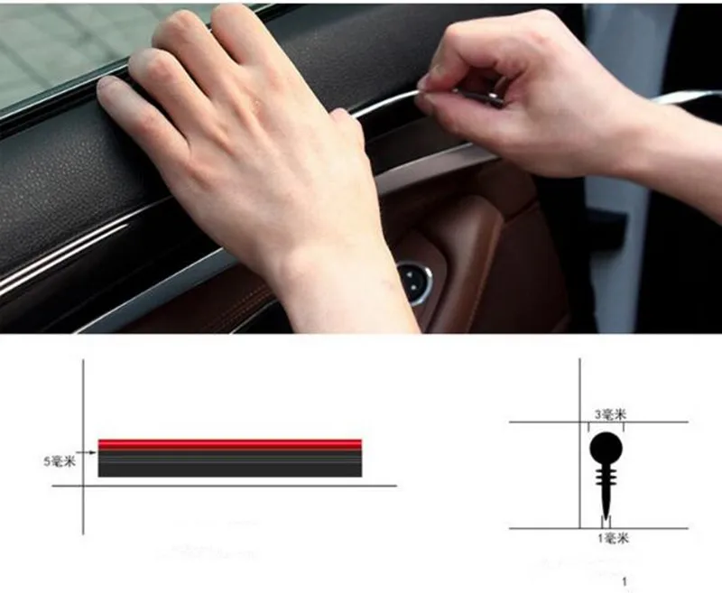 

5M Car Stickers Refitting accessories for Skoda octavia fabia yeti rapia superb octavia a7 a5 2 accessories