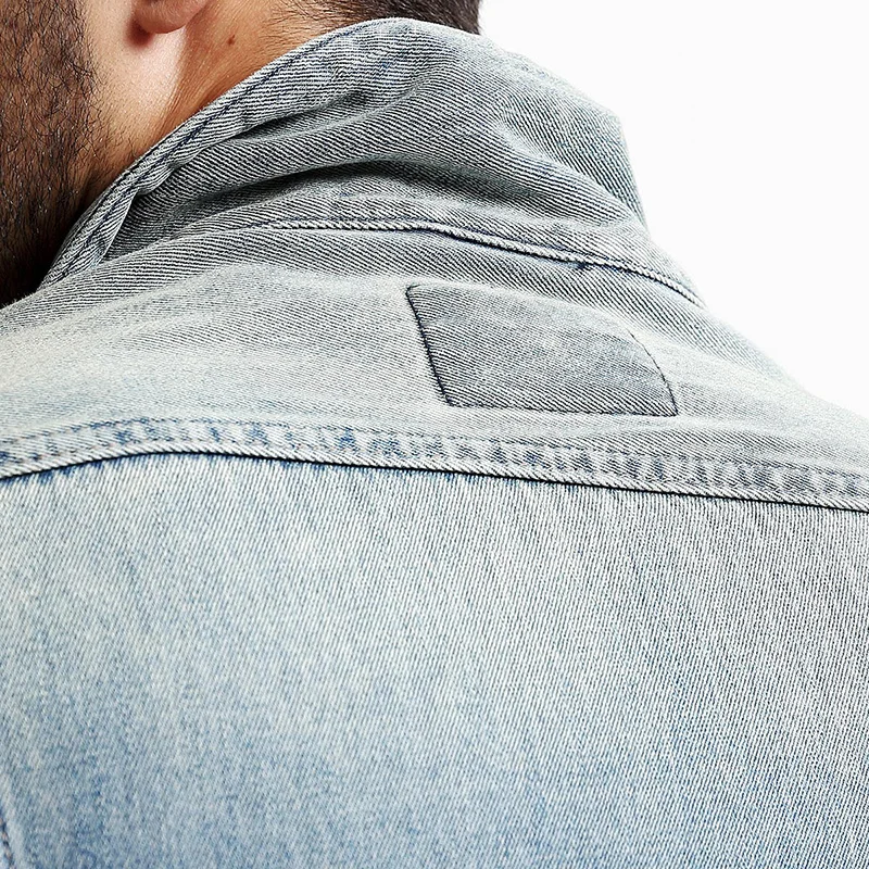 SIMWOOD 2019 Осенняя джинсовая куртка для мужчин Slim Fit джинсы пальто Модная винтажная