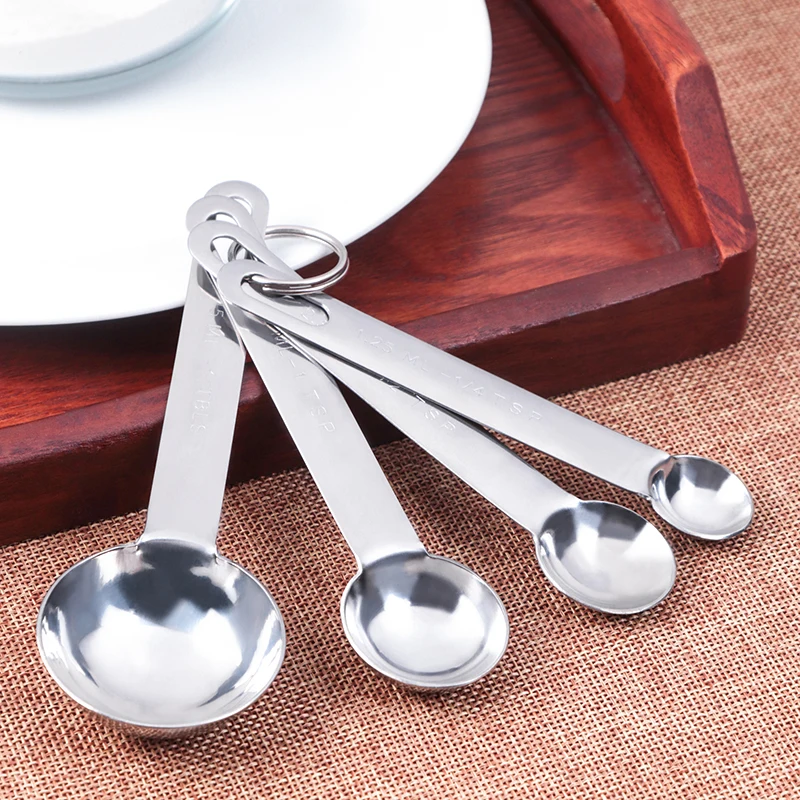 

4 шт., кухонные мерные ложки из нержавеющей стали