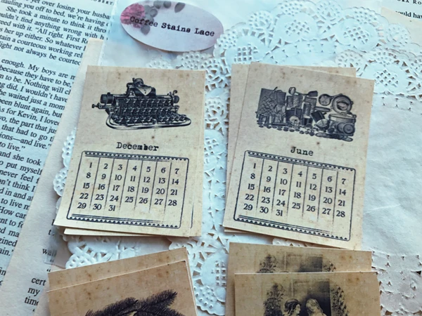 24 шт. 12 го календаря DIY винтажная бумага для скрапбукинга альбом Happy planner ручная