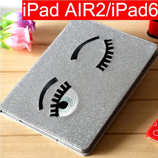 Sliver2 for air2 ip6 XMXCZKJ милые блестящие чехол для iPad 2/3/4 Air Air2 9,7 мини, на возраст 1, 2, 3, 4, чехол-книжка смарт-чехол из полиуретановой кожи чехол и функцией автоматической блокировки и разблокировки - Цвет: Sliver2 for air2 ip6