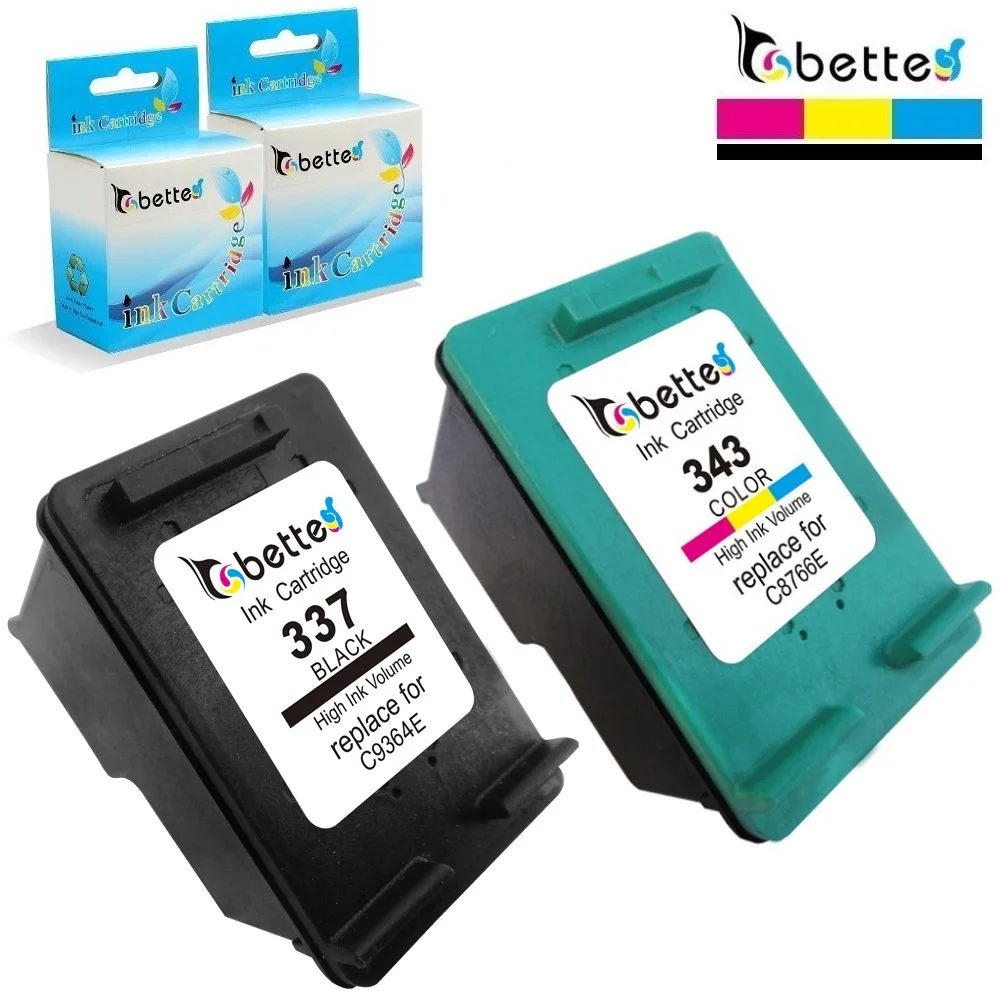 Замена чернильного картриджа BETTE для HP 337 343 Officejet 6300 6301 6304 6305 6307 6308 6310 6310v 6310xi 6313 100