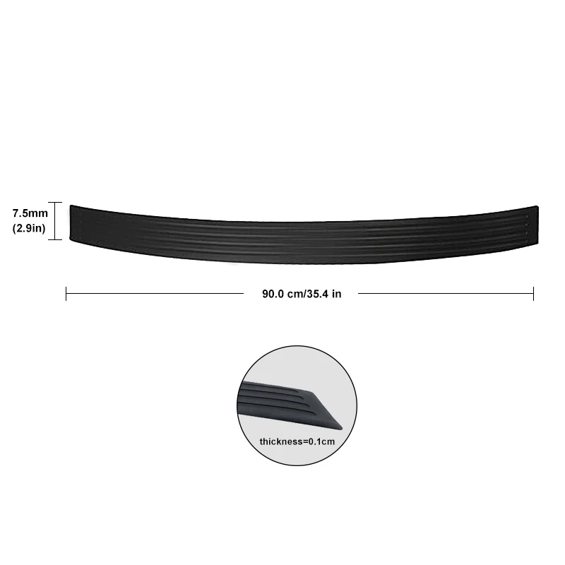 Стайлинг автомобиля 90 см задний бампер защитная Накладка на порог багажника