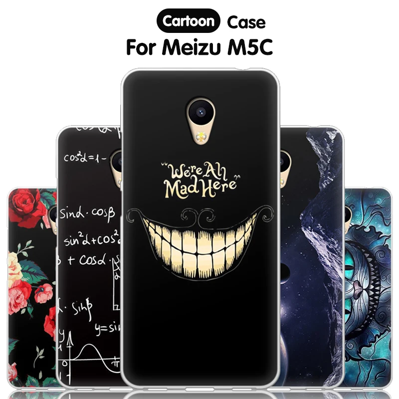 JURCHEN Coque Fundas для Meizu M5C чехол 5C 5 0 дюйма 3D милая мультяшная Мягкая силиконовая