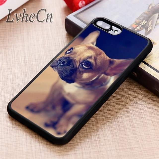 LvheCn грустный чехол для телефона с французским бульдогом iPhone 5 6 6s 7 8 plus X XR XS max 11 12 Pro