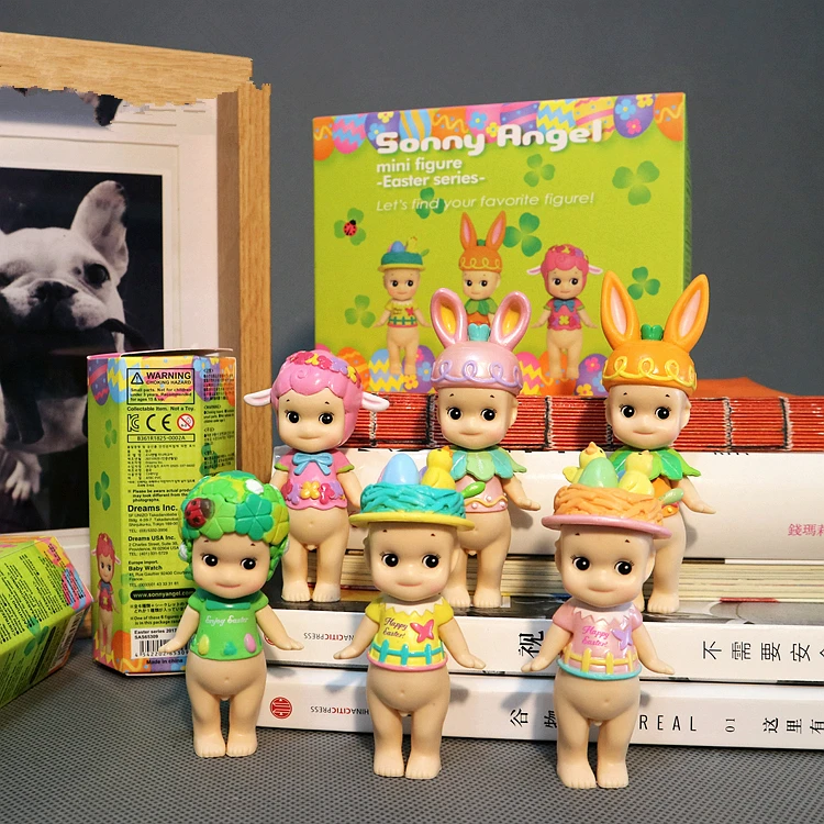 6 шт./лот симпатичный Пасхальный кролик ангел кукла фигурка kewpie игрушка детский