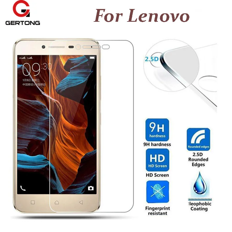 GerTong защитное закаленное стекло для lenovo A536 K5 Note Plus A1000 A2010 S850 S90 S60 P780 P70 Защитная пленка для экрана