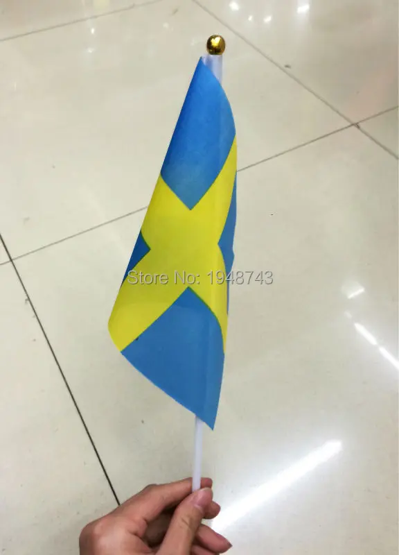 2017 10 шт. маленький японский 14*21 см|hand flags|national flagsweden flag |