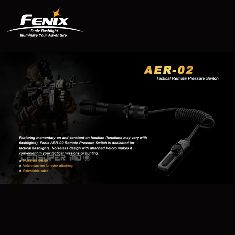 Fenix AER-02 дистанционный переключатель давления для Fenix Тактический фонарь PD35/TK09/TK15/TK22/UC35/TK15C/PD35TAC