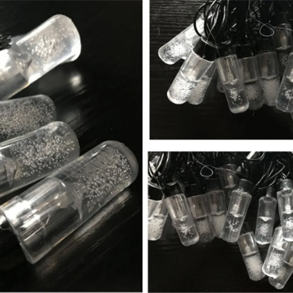 20 LED Battery Powered Bulb Column Christmas Tree Decoration Lamp String IP44 Courtyard Decorative Light Outdoor Lighting | Лампы и