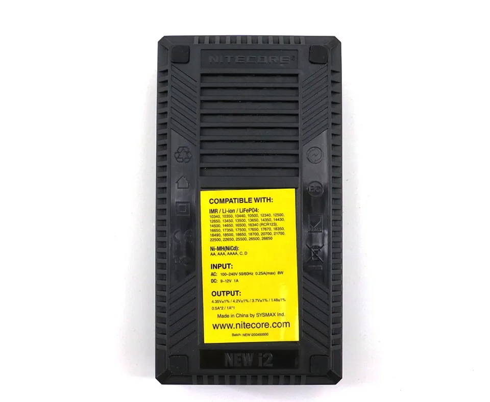 Бренд Nitecore i2 Intelli зарядное устройство i2 Nitecore зарядное устройство для 16340 CR123A 10440 AA AAA 14500 18650 26650,22650, 17670