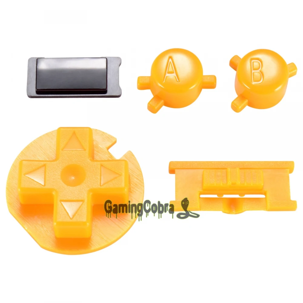 Желтые кнопки A B D-pad комплекты запасных частей для Gameboy Color GBC-GCAJ0025GC | Электроника
