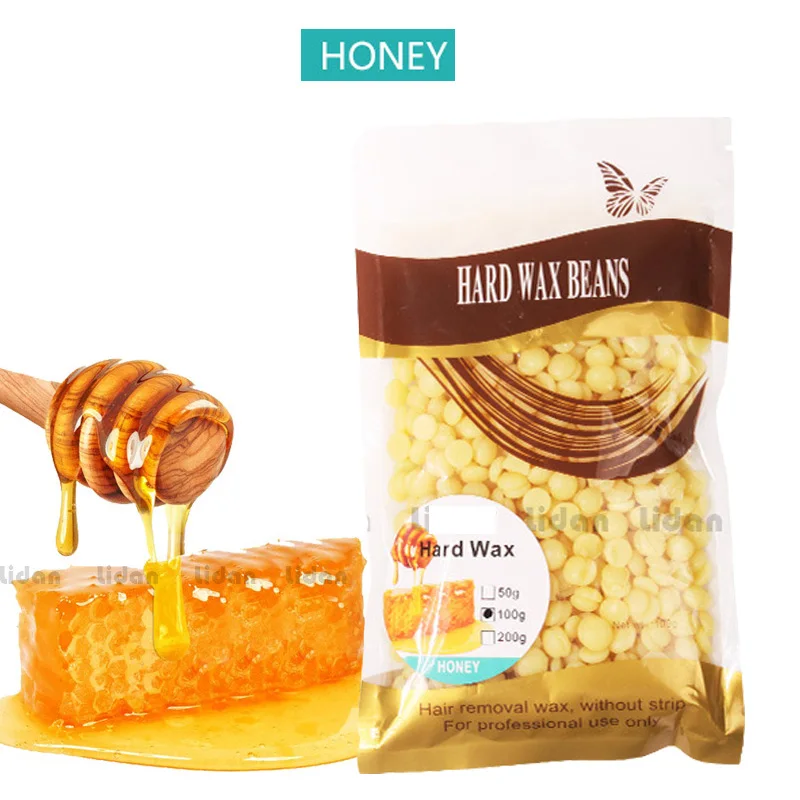 HONEY 100g Эпилятор нагреватель воска инструмент для удаления волос Профессиональный мини Спа Ручной Эпилятор ноги парафин воск машина контроль температуры - Цвет: HONEY 100g