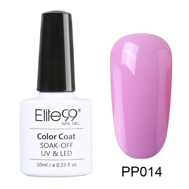 PP014 Elite99 фиолетовый цвет 10 мл Гель-лак замачиваемый УФ Гель-лак для ногтей для маникюра долговечный Гель-лак для ногтей - Цвет: PP014