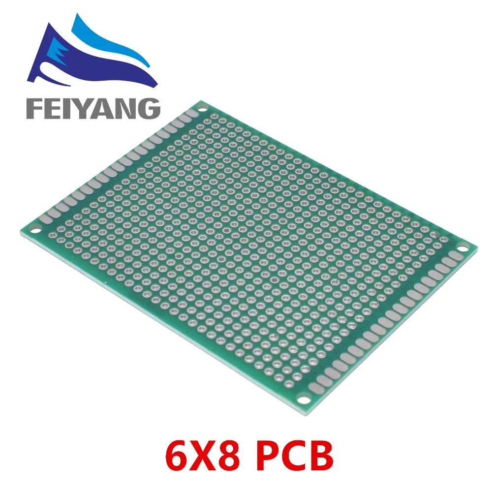 7x9 6x8 5x7 4x6 3x7 2x8 см Двусторонняя прототип Diy Универсальный печатные платы печатную плату 4*6*6*8 5*7 3*7