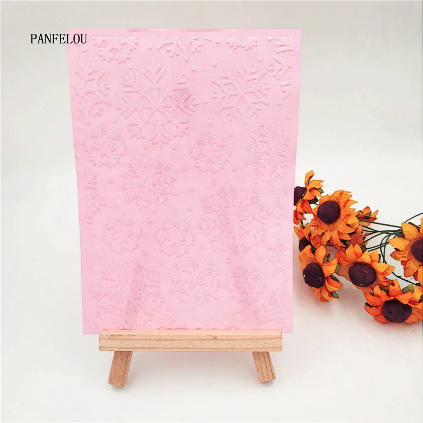 PANFELOU красивая снежинка искусственная пластмасса для скрапбукинга DIY шаблон