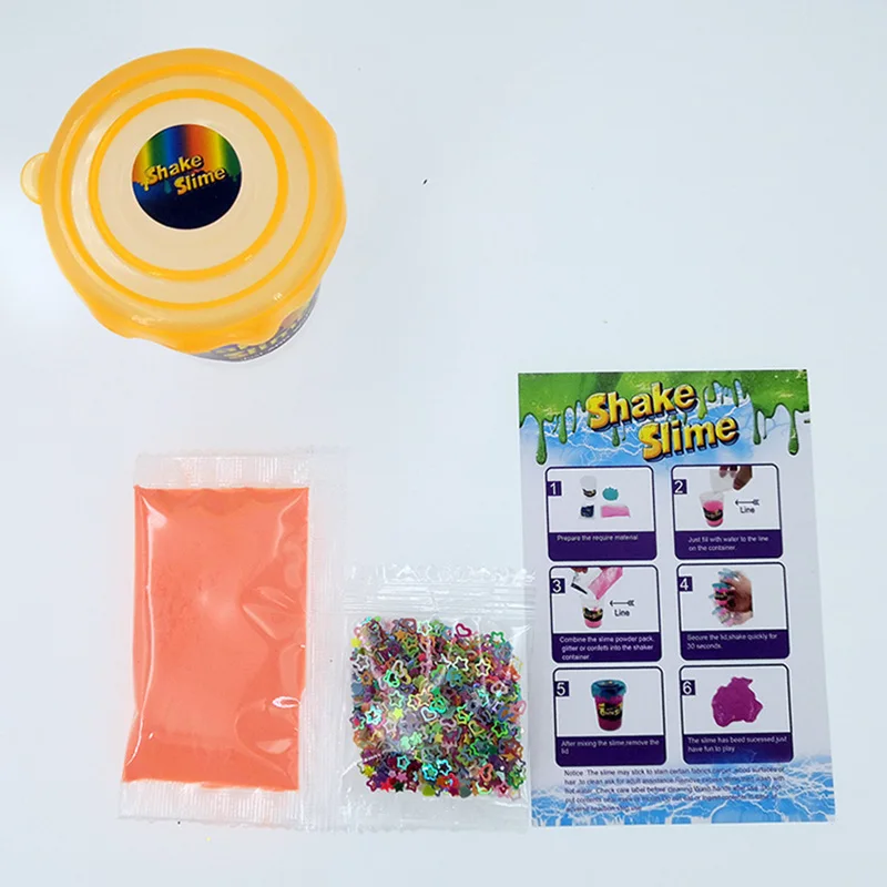 Shake Slime полимерная глина волшебный песок принадлежности слизи порошок блеск DIY