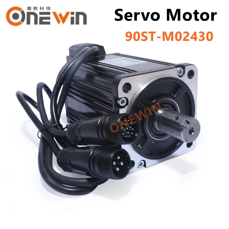 Серводвигатель переменного тока 90ST M02430 750 вт 220 в 3000 об/мин 2 4 н. М постоянный