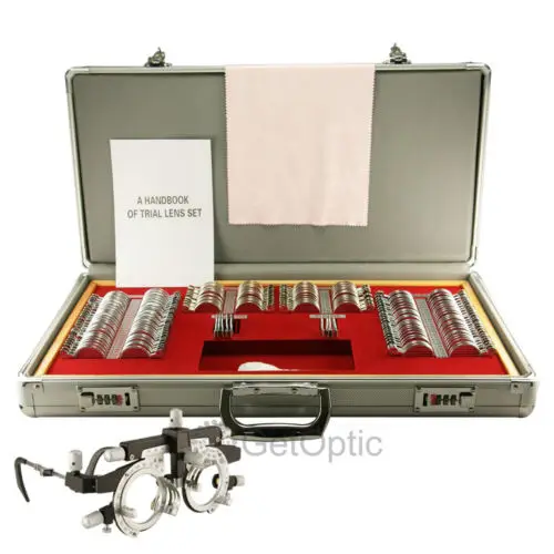 Набор пробных линз LOCHOSS 158 шт алюминиевый корпус + пробная рамка|case lens|frame lenscase me |