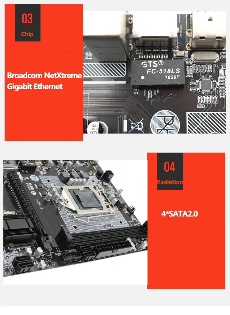 H61 H61M-S1 LGA 1155 настольная материнская плата Поддержка socket LGA1155 DDR3 Mico-ATX для Intel i3/i5/i7 интегрированная графическая плата