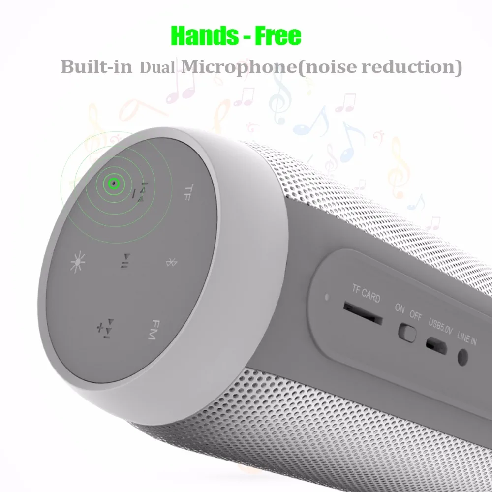 Lewinner красочный водонепроницаемый светодиодный портативный Bluetooth динамик BQ-615 беспроводной супер бас мини-динамик с мигающими огнями FM