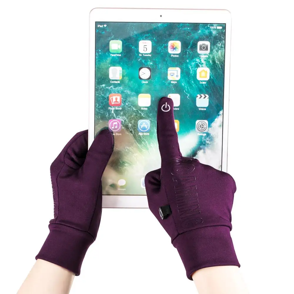 Быстросохнущие легкие перчатки для бега с сенсорным экраном подходят пеших