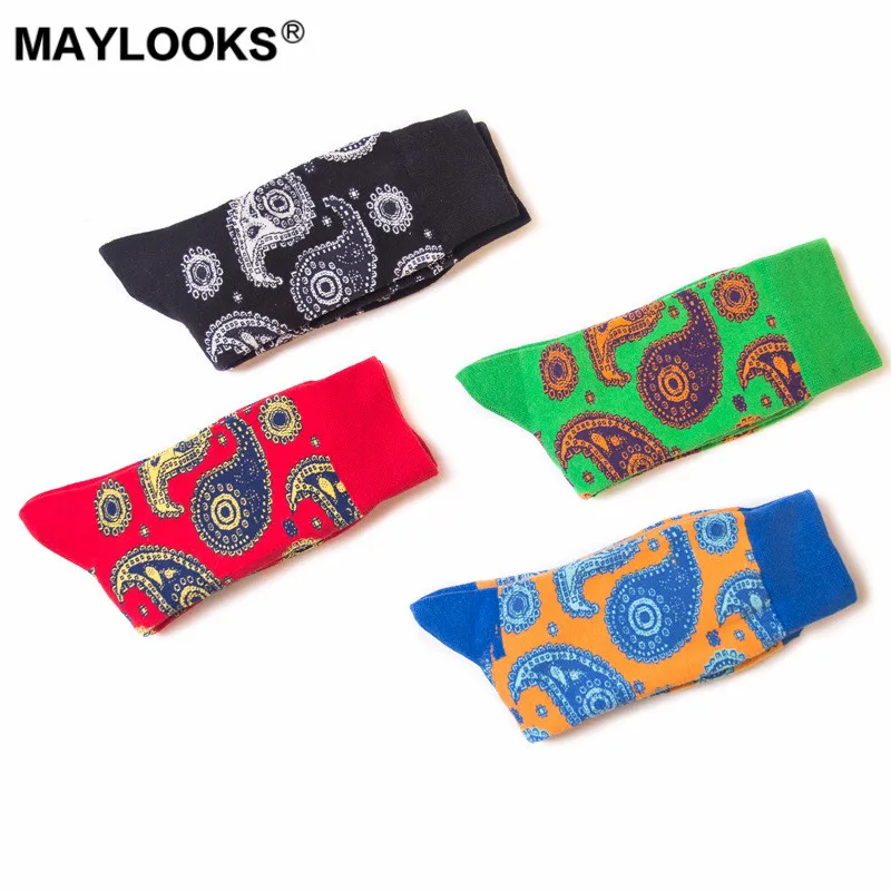 Maylooks Осенне-зимняя обувь новая мужская Носки Большие размеры личности женские