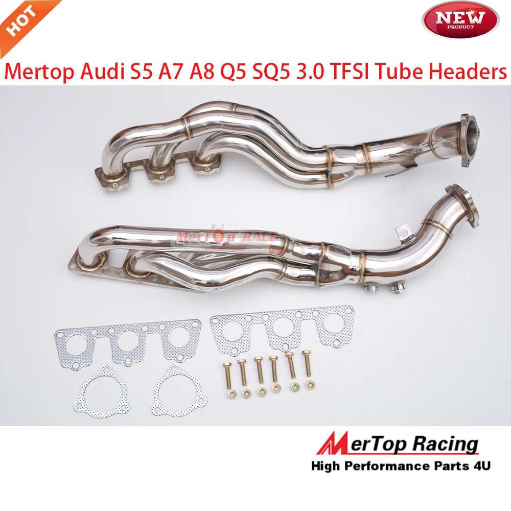 Mertop гонки B8 3,0 T S4 и S5 A7 A8 Q5 SQ5 3,0 TFSI V6 длинная трубка коллектора