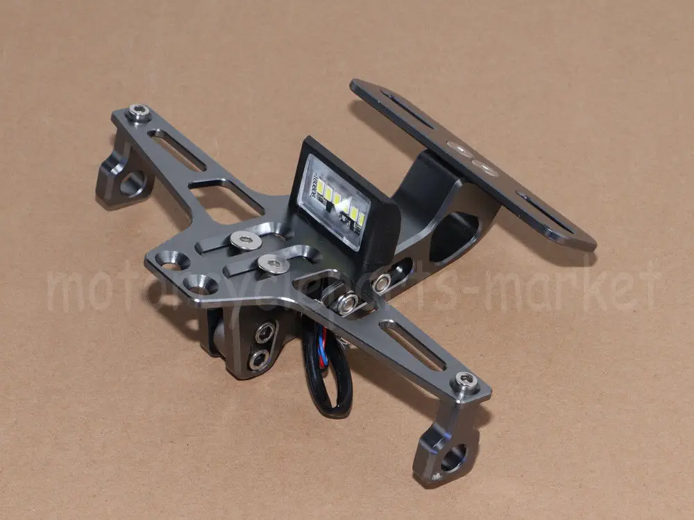 Универсальный CNC регулируемый складной держатель номерного знака задний