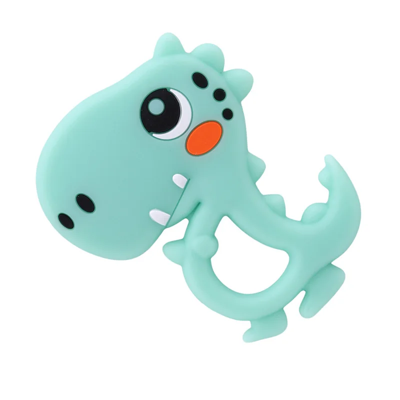 Силиконовый Прорезыватель для зубов пищевой динозавр погремушка кулон грызун