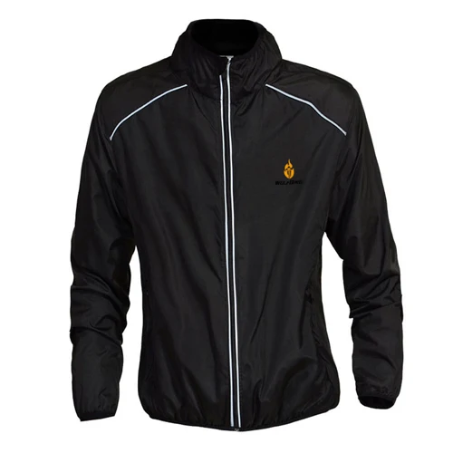 Black Cycling Jacket WOSAWE, дышащие куртки для велоспорта, мужские, ветрозащитные, непромокаемые, Спортивная, велосипедная куртка для бега, езды на горном велосипеде, одежда, дождевик - Цвет: Black Cycling Jacket