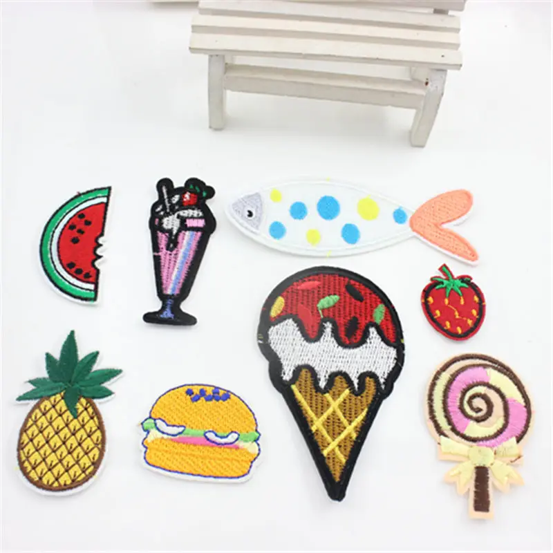Мультяшная вышитая нашивка с утюгом нашивки для детской одежды войлочная