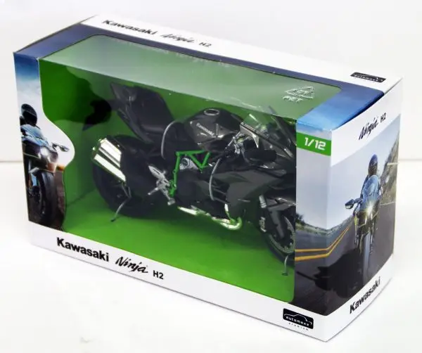 KAWASAKI H2 24 шт./лот JOYCITY 1/12 масштаб мотоцикл модель KAWASAKI NINJA/H2 литой металлический мотоцикл модель ручной работы игрушка - Цвет: KAWASAKI H2
