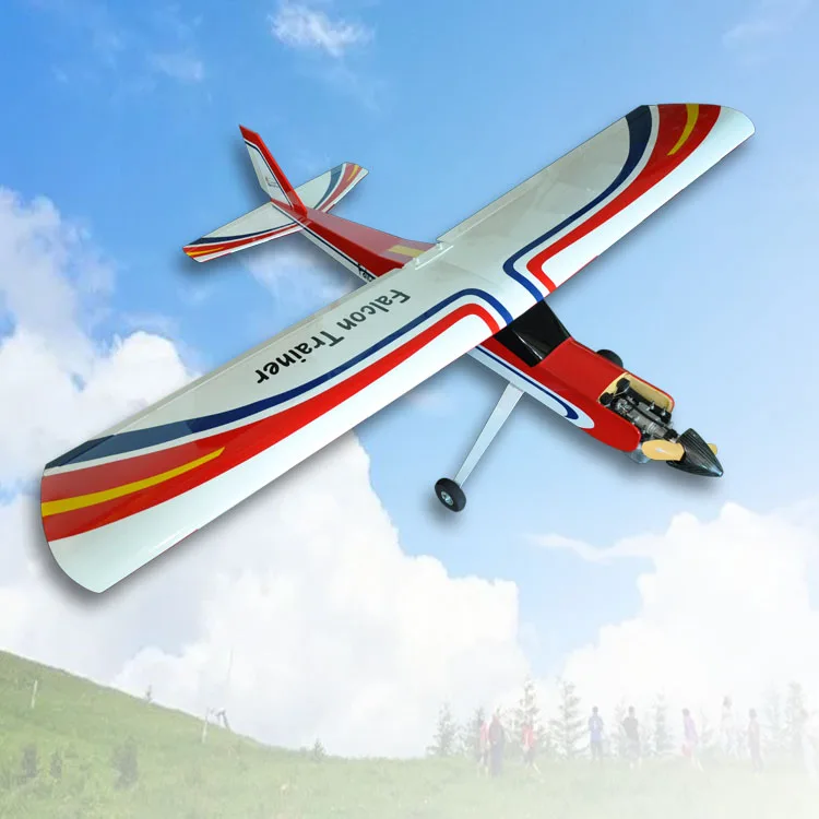 F066 Falcon Trainer 20cc неподвижное крыло RC Gasline самолет Balsa деревянный радиоуправляемая