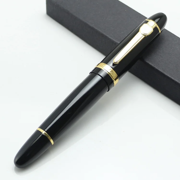 1 JINHAO 159 модные канцелярские принадлежности черные металлические авторучки серебряный зажим высокого качества Школьные офисные поставки подарочные ручки - Цвет: 1