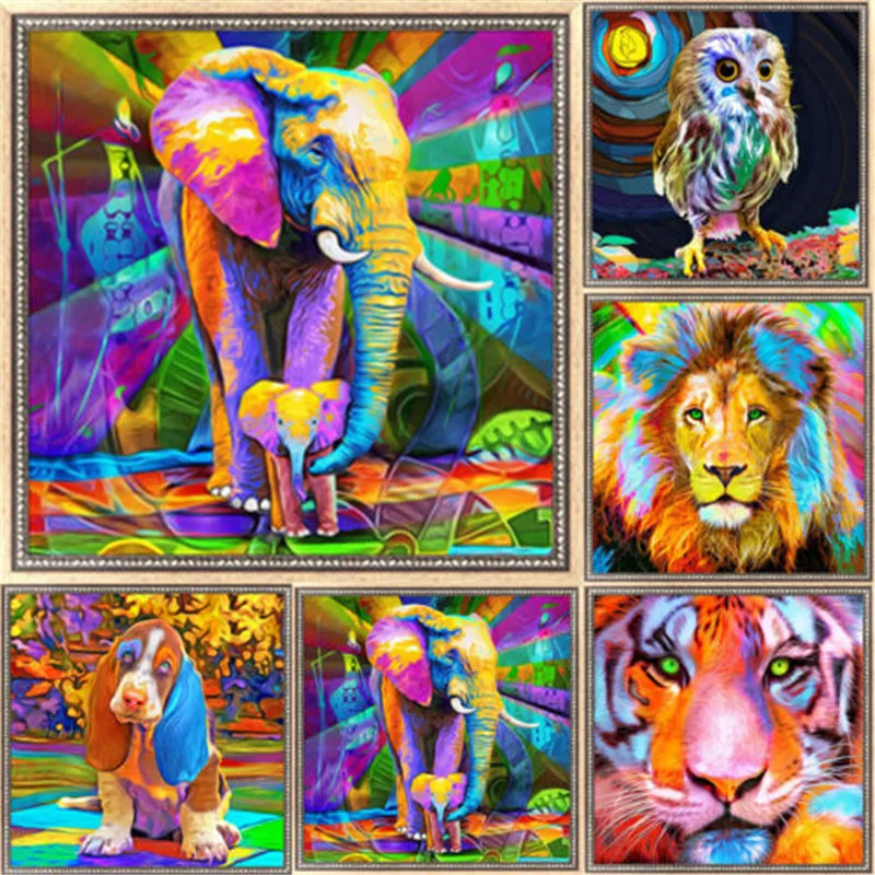 Великобритания 5D алмазная живопись Вышивка Животных крестиком набор домашний